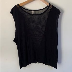 Black Emma and Sam LF tank with mesh
